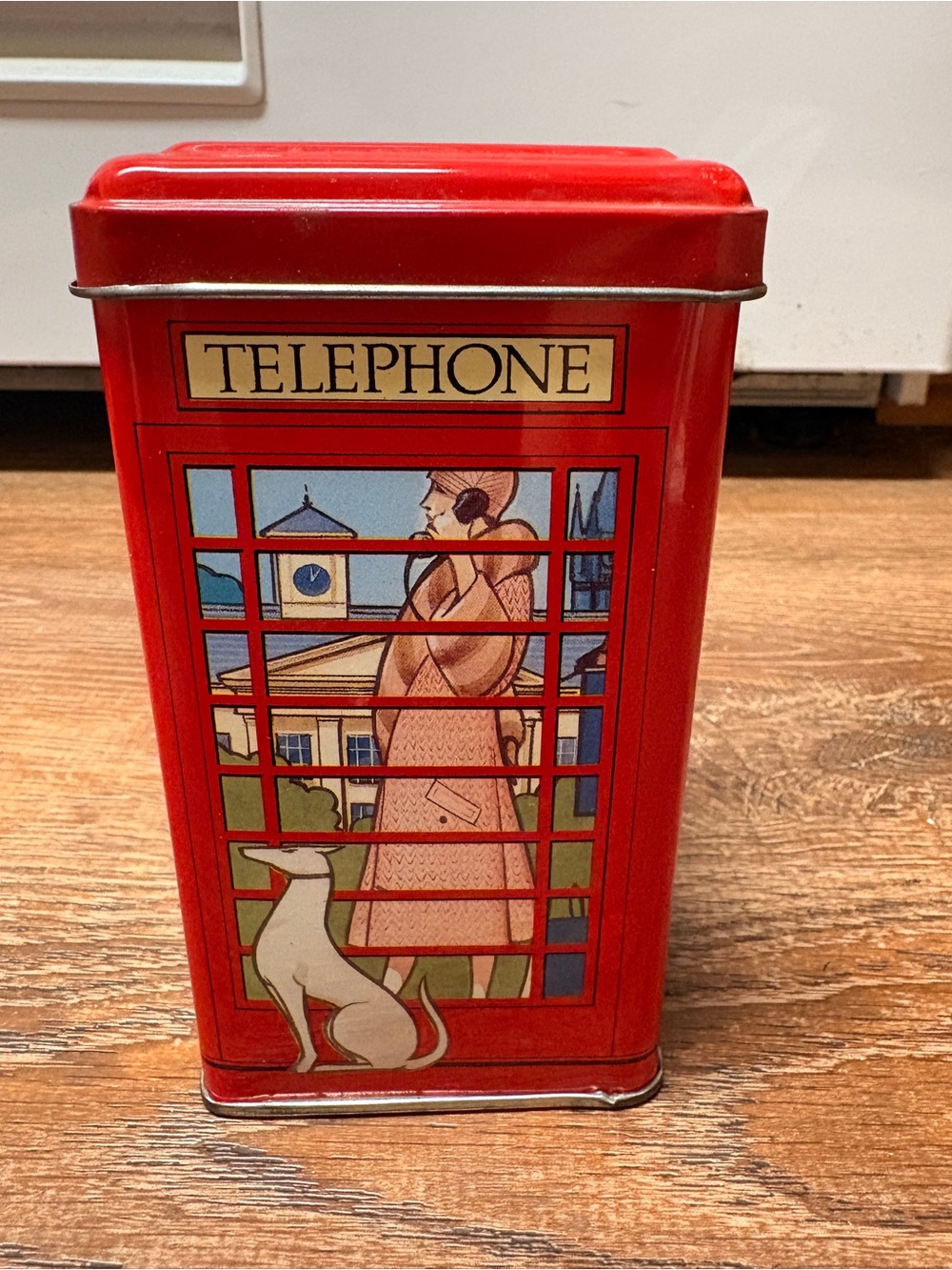 1988 London Telephone Booth Tin Canister bank
